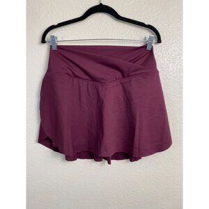 NEW Halara Womens Skort Size XL Tennis Gold Skirt Athletic Activewear Maroon